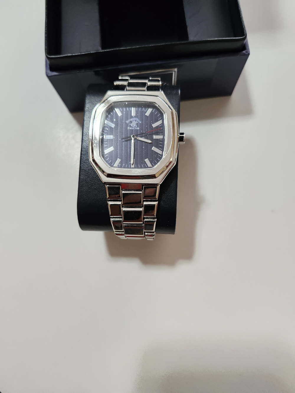 Beverly Hills Polo Club Silver Watch with Blue Dial